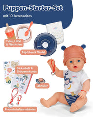 Poupée Baby Born Emma Style Jungle - 43 cm - 10 fonctions dont accessoires et body aux couleurs unisexes - Fonctionne sans piles - Convient aux enfants à partir de 3 ans