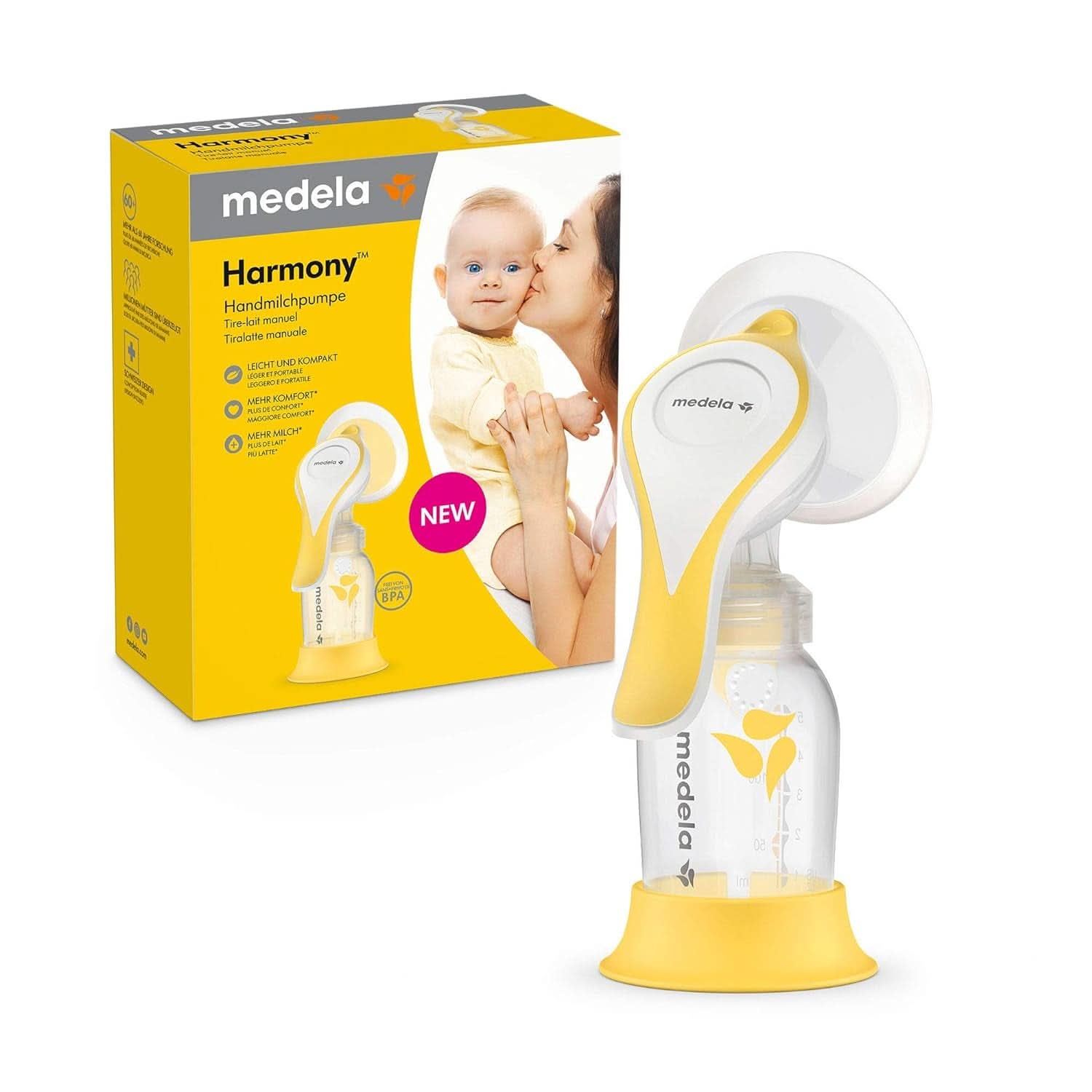 Medela Collecteur de lait maternel en silicone Accessoires Alimentation et Allaitement Bebe Naty Shop Handmilchpumpe