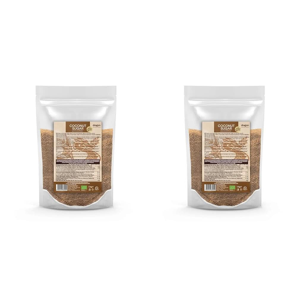 Sucre de coco-100% biologique, non raffiné, 1 Kg Édulcorants Naty Shop 2 x 1 Kg
