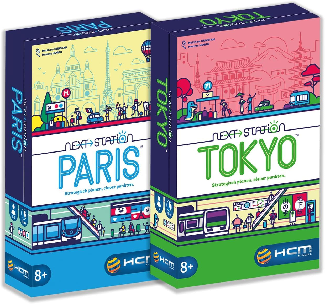HCM Kinzel - Prochaine gare de Tokyo | Suite du jeu nominé | Flip & Write - Nouvelles lignes de métro pour le tourisme de Tokyo | Compétence et stratégie | Allemand | 55214
