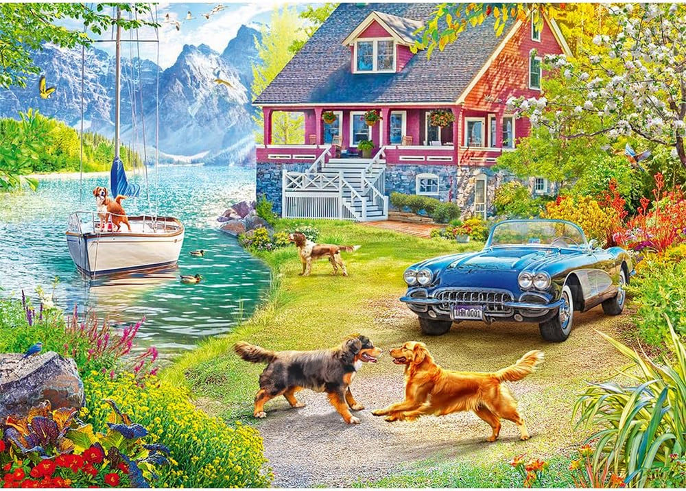 Trefl - Puzzle 2 en 1 : Détente estivale - 2 X 500 pièces - Ensemble de deux puzzles, bricolage, divertissement créatif, pour adultes et enfants de 10 ans et plus Naty Shop