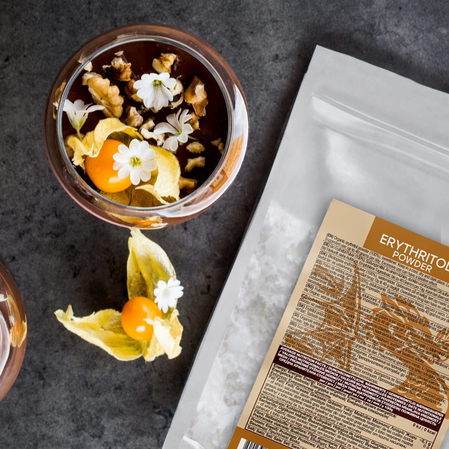 Bio Erythrit - Poudre, 100% Bio, Vegan, Null Kalorien-1Kg Édulcorants Naty Shop