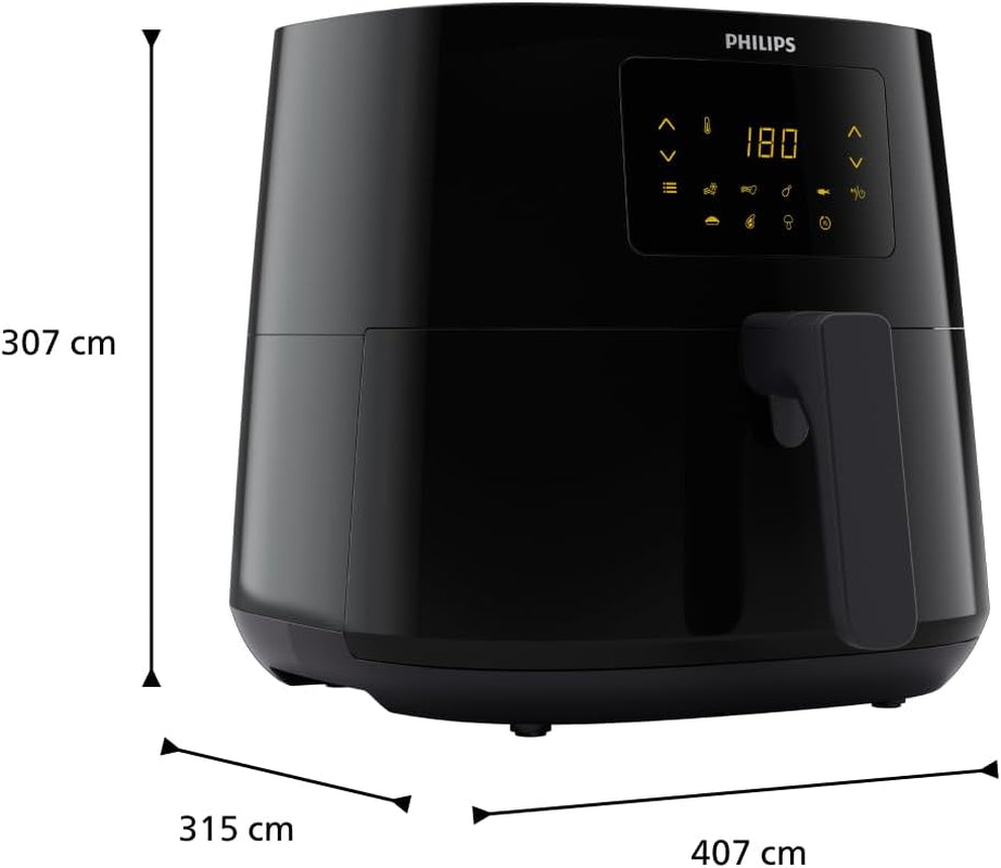 Philips 3000Er Airfryer XL - Technologie Rapid Air, friture avec jusqu'à 90 % de graisse en moins, capacité 1,2 kg, 6,2 litres, écran tactile Électroménager Naty Shop
