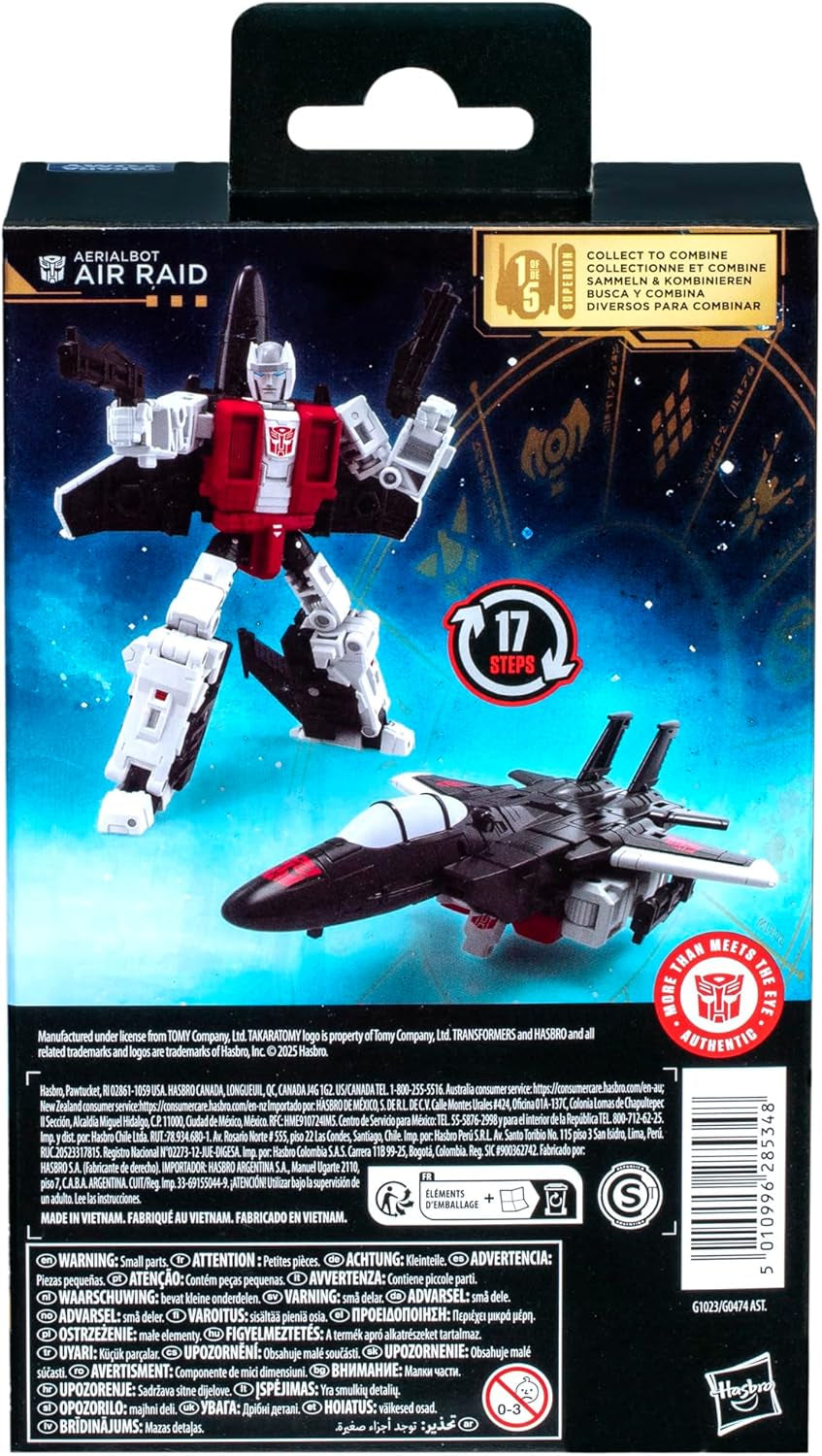 Transformers Age of the Primes Figurine d'action Aerialbot Air Raid de classe Deluxe Figurines d'action Naty Shop
