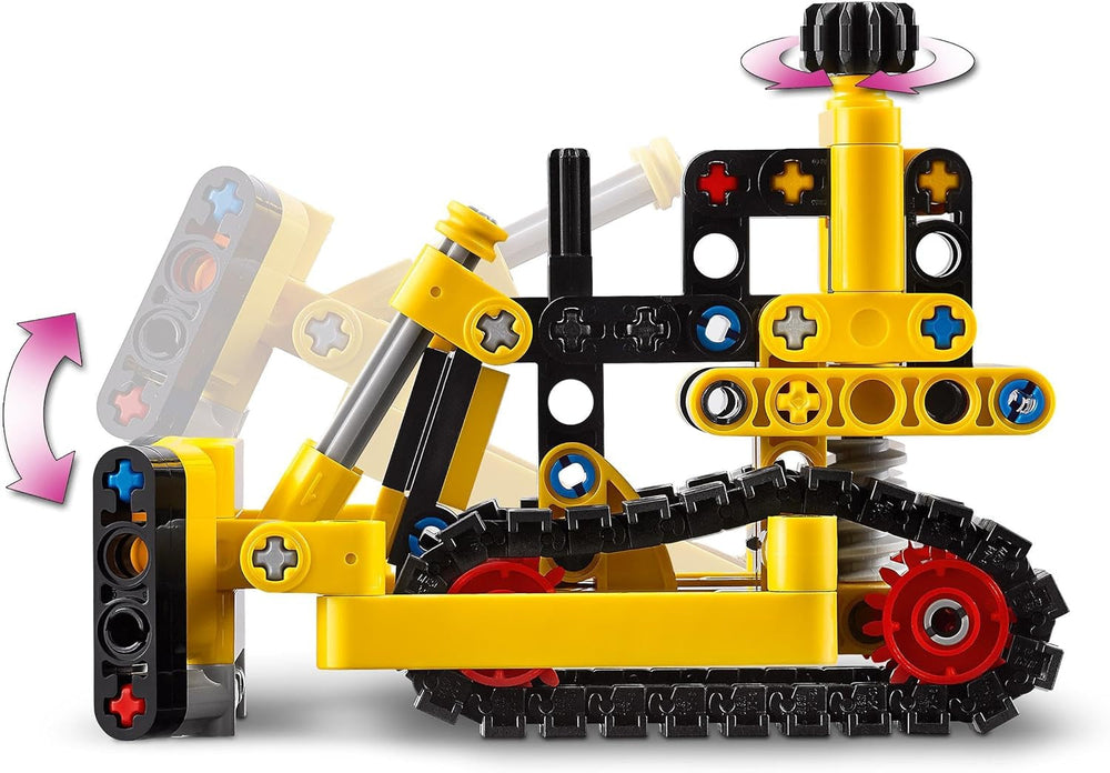 LEGO Technic Bulldozer lourd Jouet de construction Bulldozer Ajoutez à votre chantier de construction Jouet de construction pour enfants Cadeau technologique pour garçons et filles de 7 ans 42163 Ensembles de construction Besuche den LEGO-Store