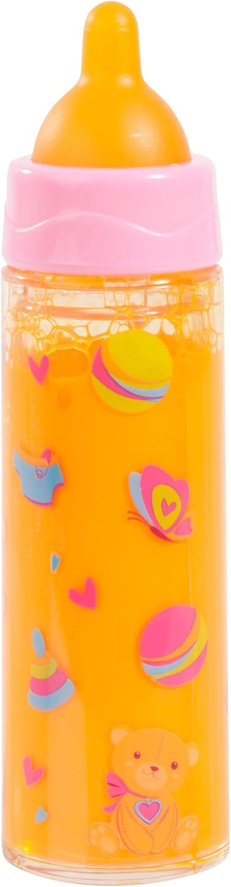 Bayer Design 79201AE Bouteille Magique, Bouteille de Lait, Gourde, Accessoire de Poupée, Blanc et Orange