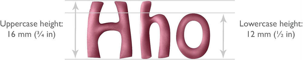 106M001 Jem Moules à Biscuits Alphabet pour Décoration de Gâteaux et Gâteaux au Sucre, Assortiment de Plastique, Ivoire, 2 x 2 x 2 cm, Lot de 64