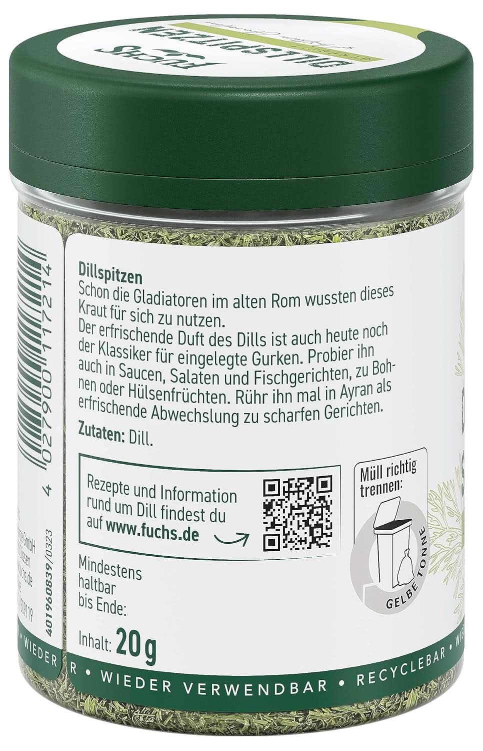 Aneth haché Fuchs, 20 grammes Condimente Naty Shop