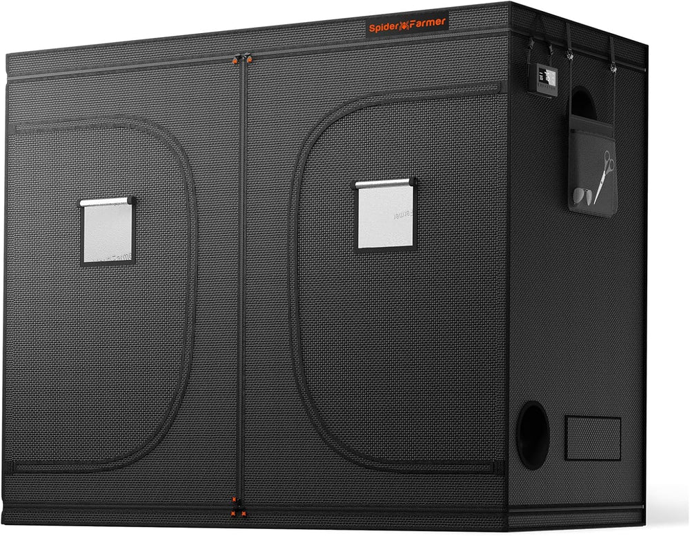Spider Farmer Pro Tente de culture 70 x 140 x 200 cm avec porte roulante, fenêtre d'observation, panneau de sol amovible, tissu Mylar 2000D, pour culture hydroponique intérieure avec SF4000, G4500, SE4500