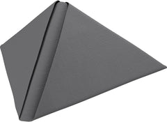 Serviettes lisses Gris Granit 40 X 40 Cm 45 pièces