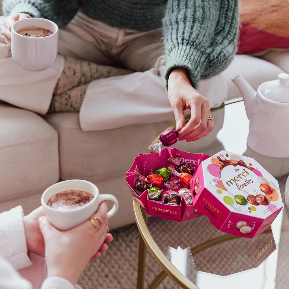 Merci Lovelies Creamy – 185 grammes – Mélange praliné avec spécialités de chocolat fourrées Naty Shop