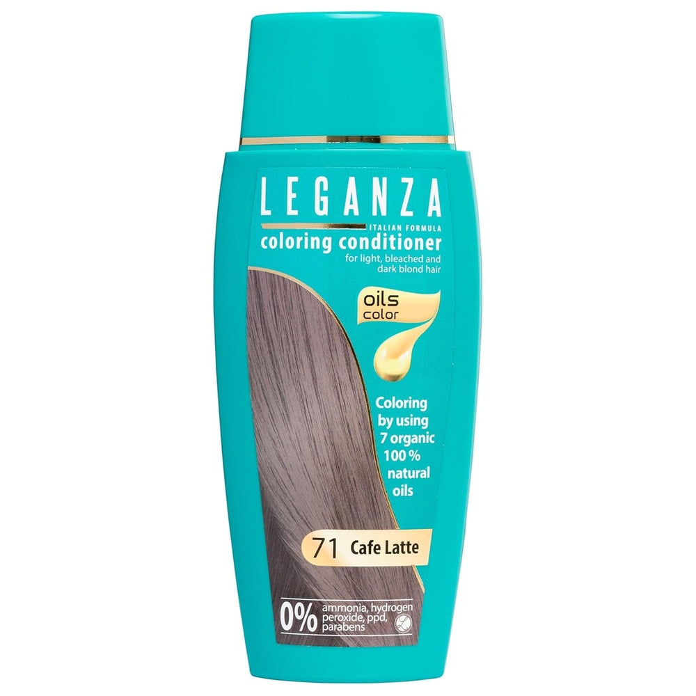 Leganza Baume Naturel Teinture Capillaire Couleur 71 Café Latte | Teinture capillaire sans ammoniaque | Enrichi de 7 huiles naturelles | 150 ml de teinture capillaire Naty Shop 71 Café Latte