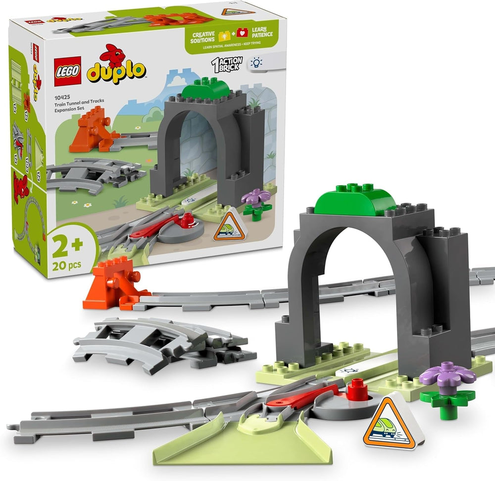 Tunnel et voies ferrées de la ville LEGO DUPLO - Ensemble d'extension, cadeau pour les tout-petits, encourage la dextérité, ensemble de jeu pour les fans de véhicules de 2 ans, jouet d'apprentissage créatif 10425 Ensembles de construction Besuche den LEGO-Store Default Title