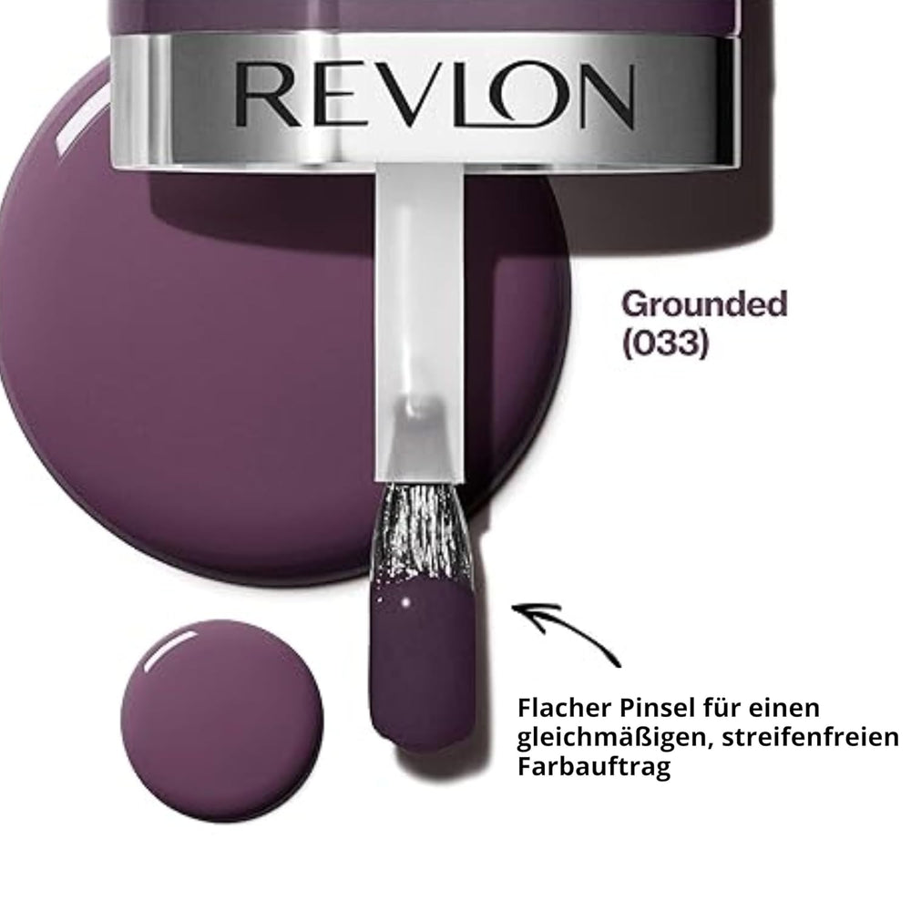 Revlon Ultra HD SNAP ! Vernis à ongles, couleur brillante, formule 100 % végétalienne, aucune base ou couche de finition requise, 033 Grounded, 8 ml
