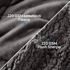 Couverture lestée Cottonblue 6,8 kg Couverture lestée Sherpa en flanelle à poils longs Queen Size pour adultes Couvertures lestées confortables pour calmer et détendre Couettes lourdes 152,4 x 203,2 Naty Shop Quilts & Quilts