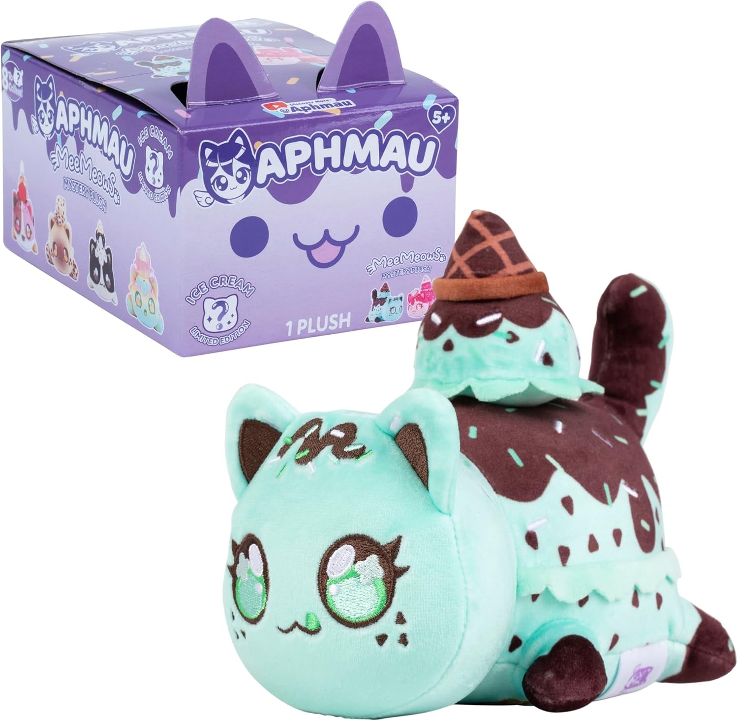 Aphmau - Peluche Mystère Meemeows 15 Cm - Figurines Glace Naty Shop