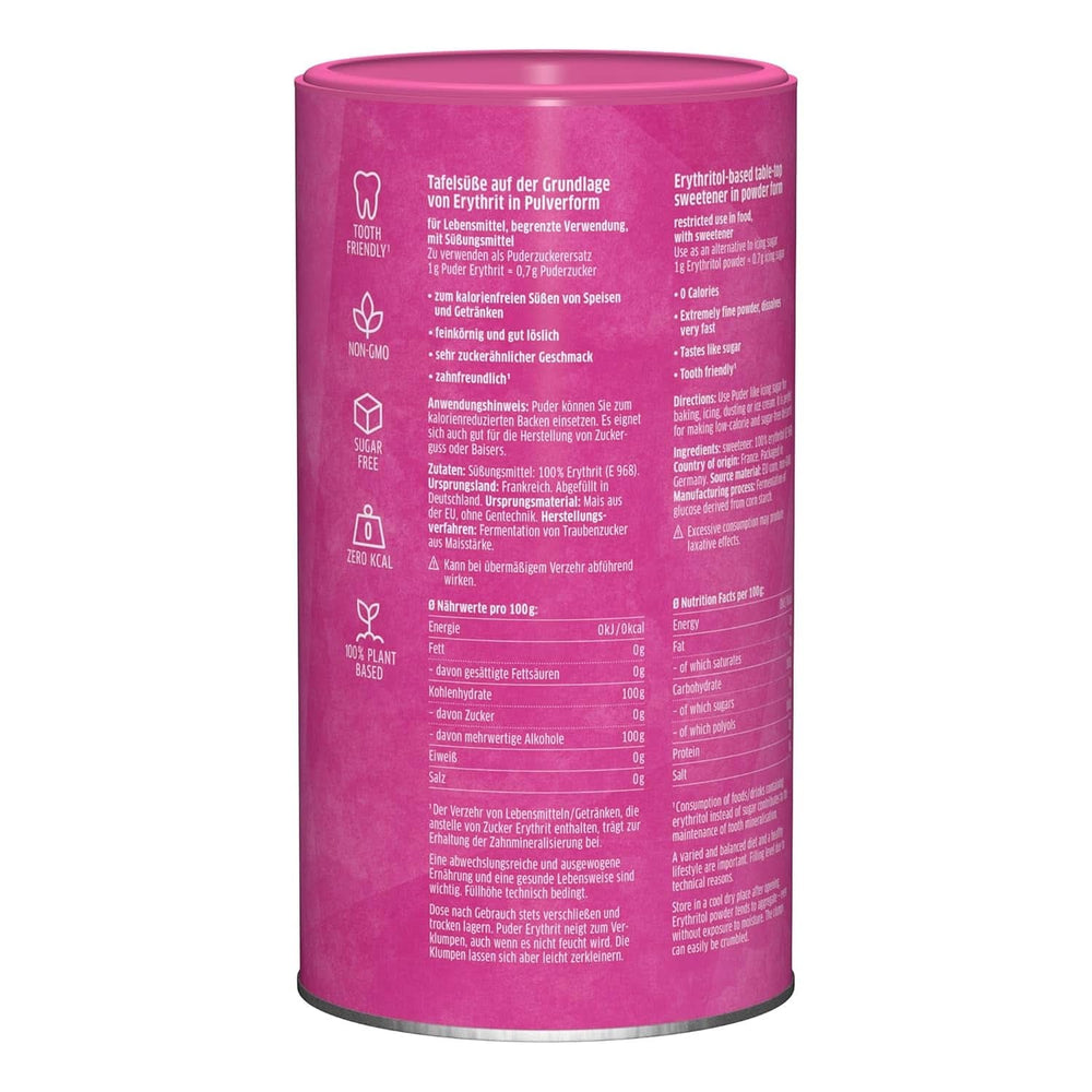 Xucker Sucre en poudre Erythritol - Substitut de sucre sans calories, 600 grammes Édulcorants Naty Shop
