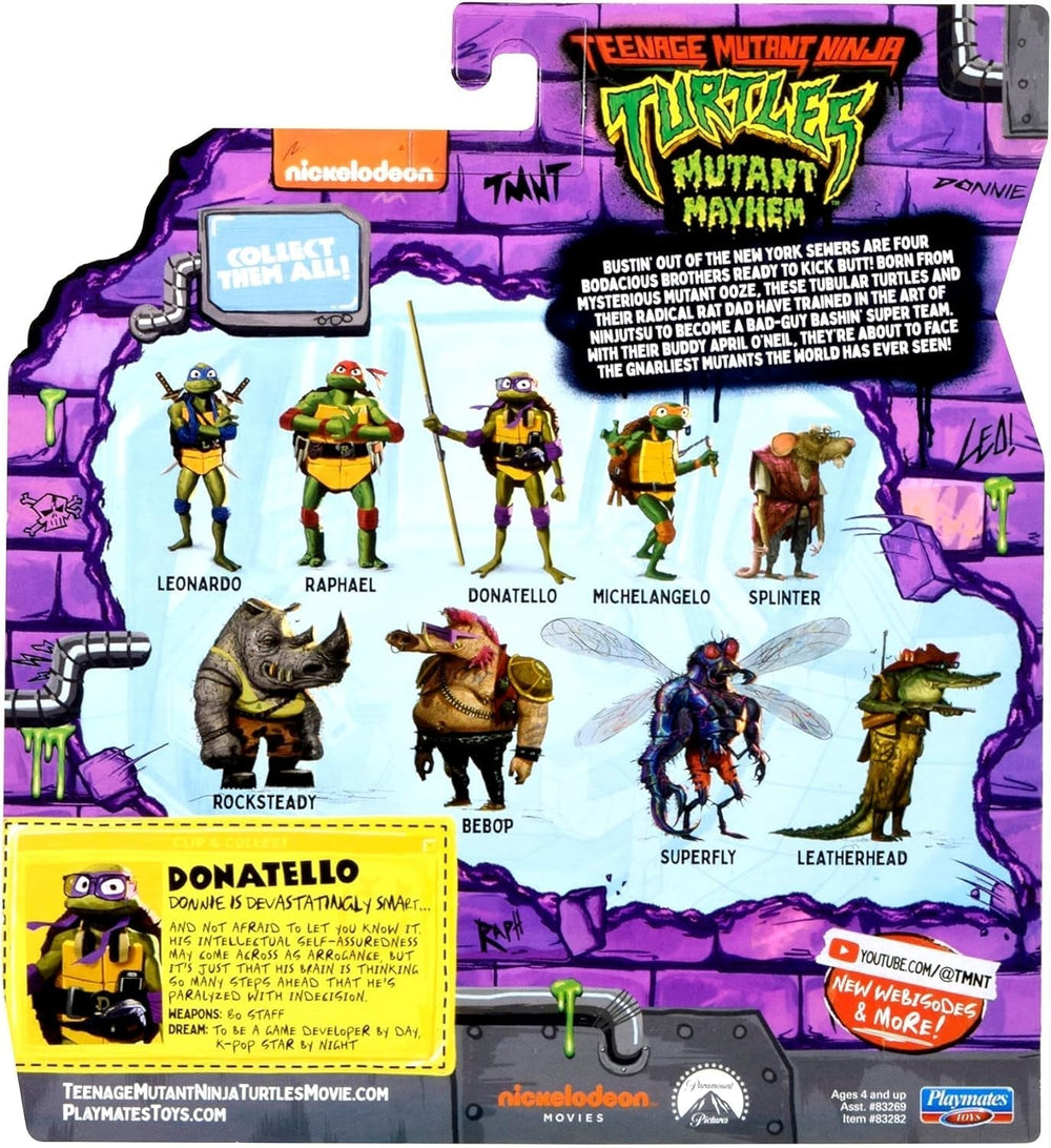 TEENAGE MUTANT NINJA Turtles - Figurine de base Donatello Figurines Naty Shop