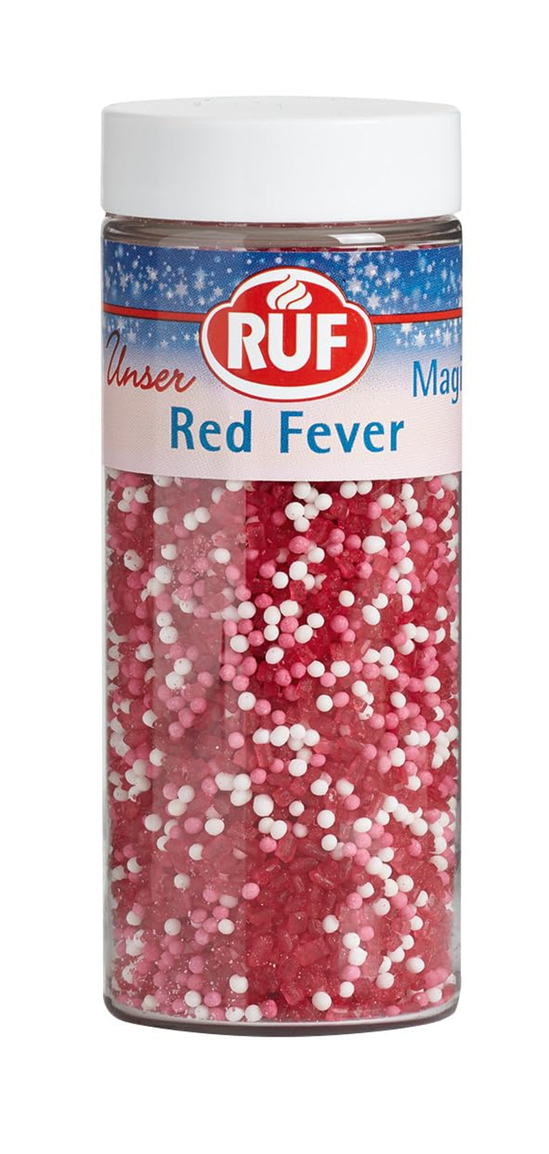 Decorațiuni de linte cu ciocolată RUF Love Chocolate, făcute din ciocolată fină cu lapte, cu un glazură de zahăr crocantă și colorată, 75 g per cutie