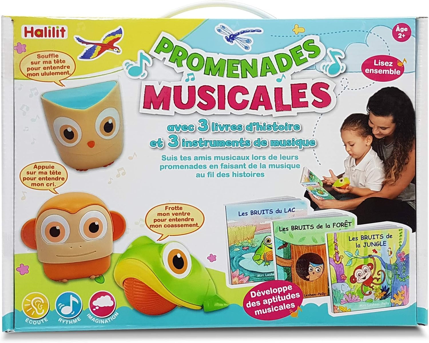 HA 4007 Instrumente muzicale, plimbări muzicale, 3 cărți și 3 instrumente Jucarii Bebe Naty Shop Titlu implicit