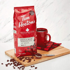 Tim Horton's 100 % Arabica, torréfaction moyenne, mélange original, café en grains entiers, 2 lb.