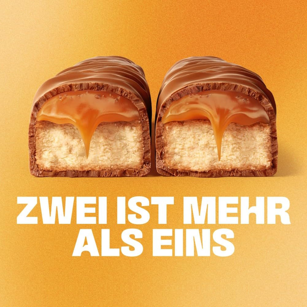 Barres de chocolat au caramel salé Twix | Paquet de chocolat en vrac | 30 barres doubles (30 x 46g)