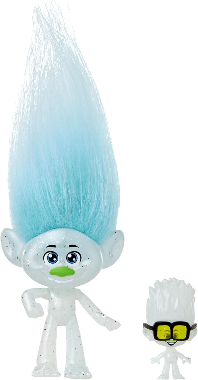 Mattel DREAMWORKS TROLLS Together Strong - Queen Poppy, Viva, Branch, Guy Diamond avec Tiny Diamond avec cheveux en peluche et 5 articulations, pour 3 ans et plus, HNF07 Naty Shop Guy Diamond Dolls