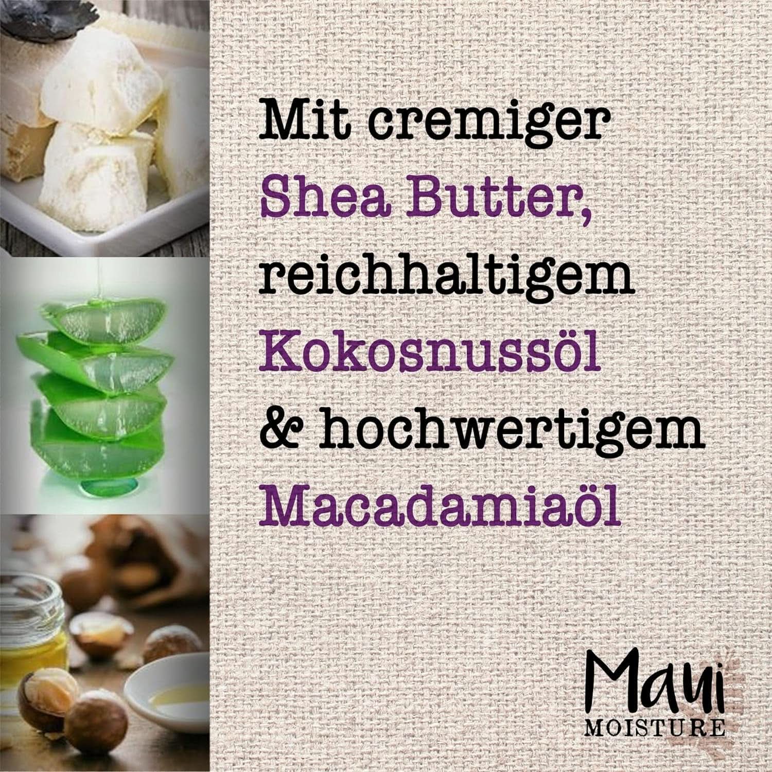 Maui Moisture Revive & Hydrate + Beurre de Karité, Shampoing ou Après-shampooing, 385 ml Douche et Bain Naty Shop