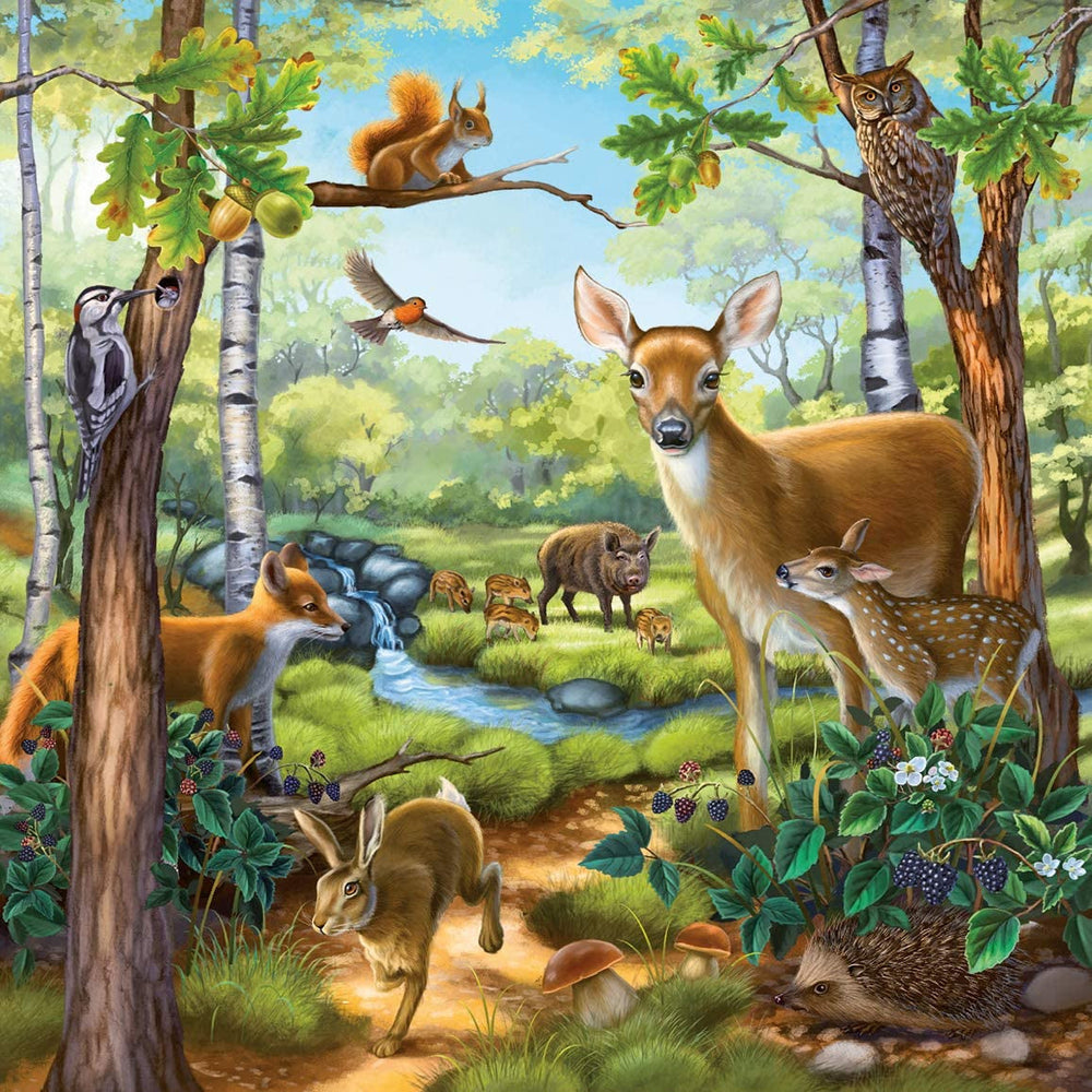 Ravensburger Puzzle pour enfants - 09265 Forêt/Zoo/Animaux - puzzle pour les enfants de plus de 5 ans, avec 3X49 pièces Puzzle Naty Shop