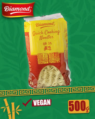 Nouilles instantanées sans œufs DIAMOND, nouilles au wok et plats d'accompagnement à la farine de blé instantanée - 1 x 500 g