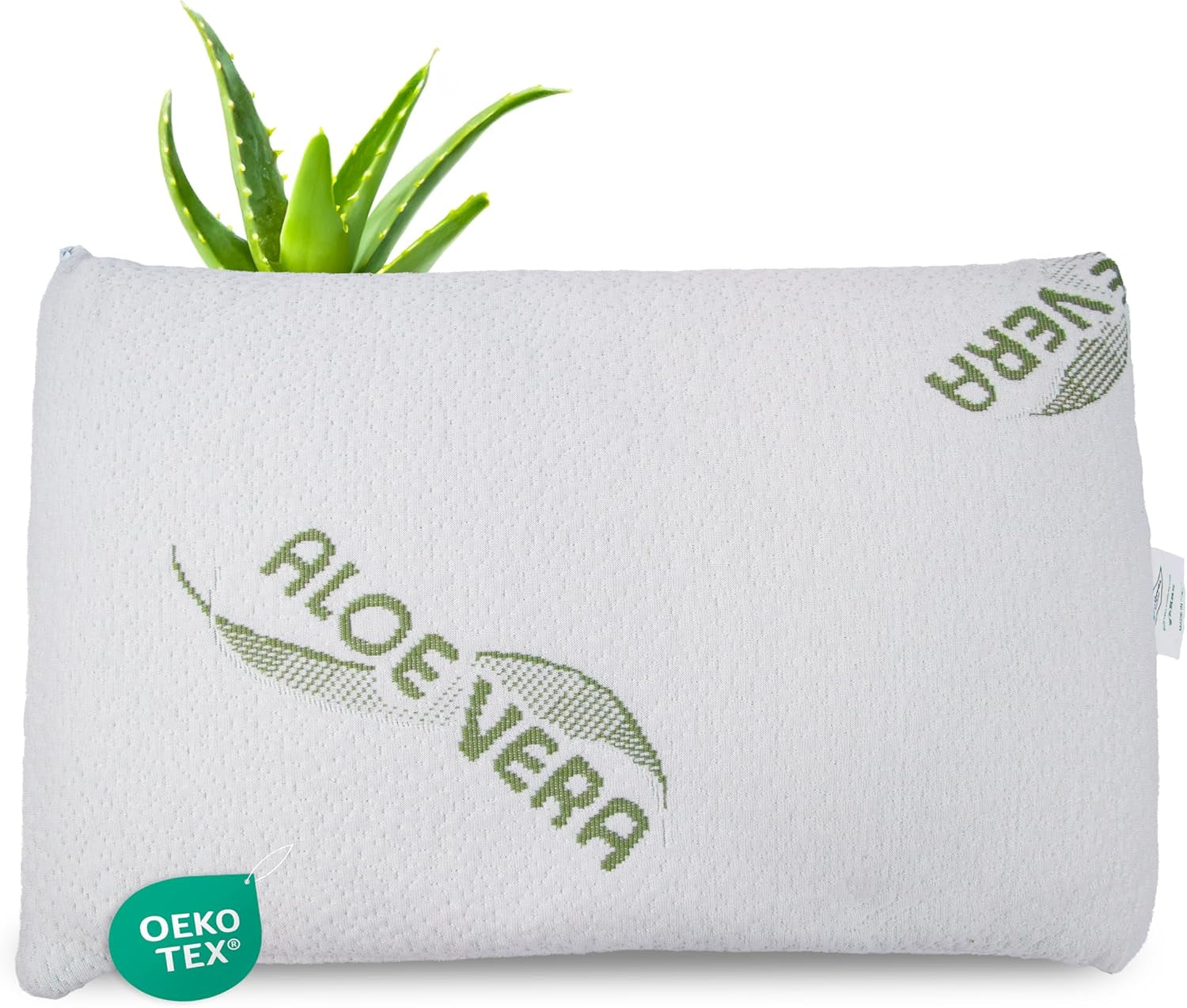 Oreiller orthopédique Maxxgoods Oreiller de soutien cervical en mousse de gel viscoélastique avec housse de protection à l'aloe vera et housse intérieure 100 % coton - Oreiller pour dormeurs sur le ventre, le dos et les côtés (42 cm x 70 cm x 12 cm) Naty Shop Oreillers orthopédiques cervicaux 50 x 30 x 5 cm