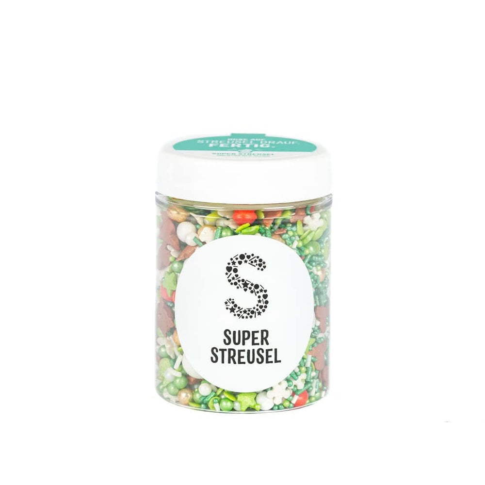 Super Streusel Hohoho, pépites sur le thème de Noël, 90 grammes Sprinkles Naty Shop