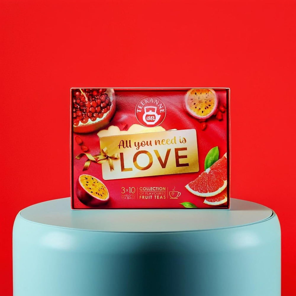 TEEKANNE Love Collection Coffret Mélange Exclusif de Thé aux Fruits - 3 X 10 Sachets - 65 G