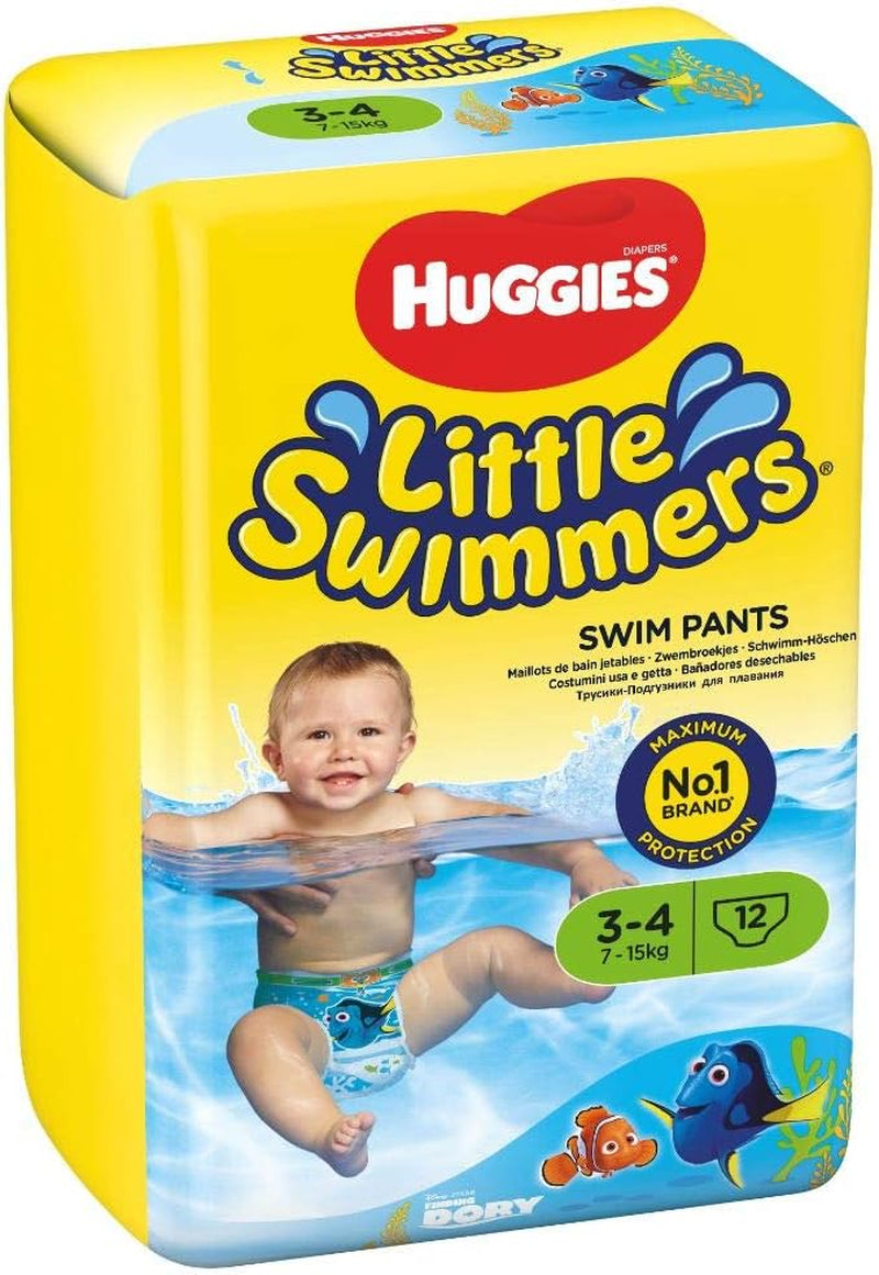 Couches de bain Huggies Little Swimmers, taille 3-4, paquet de 12, 7-15 kg