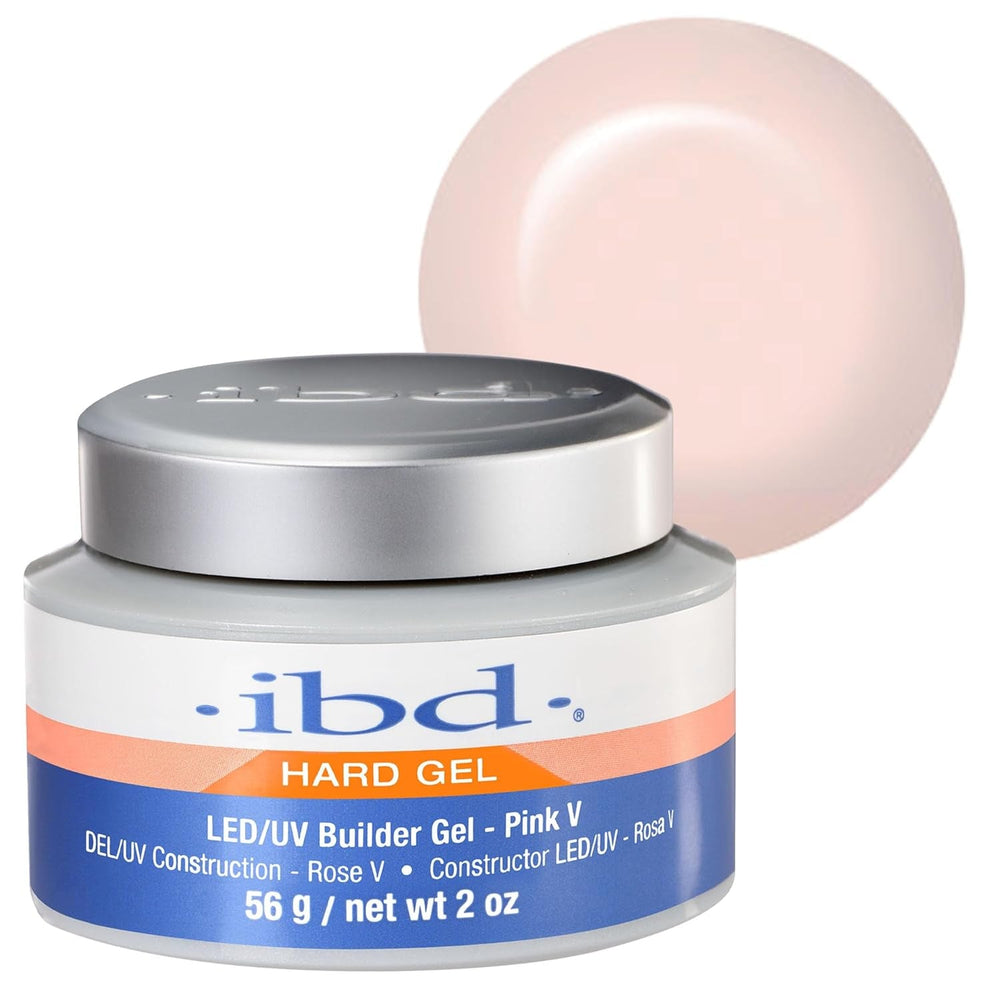 Gel dur IBD – Gel de construction LED/UV Rose II, 1 paquet (1 x 56 g) – Fabriqué aux États-Unis – Construction des ongles à la maison – Pas de rendez-vous ni de salons de manucure bruyants