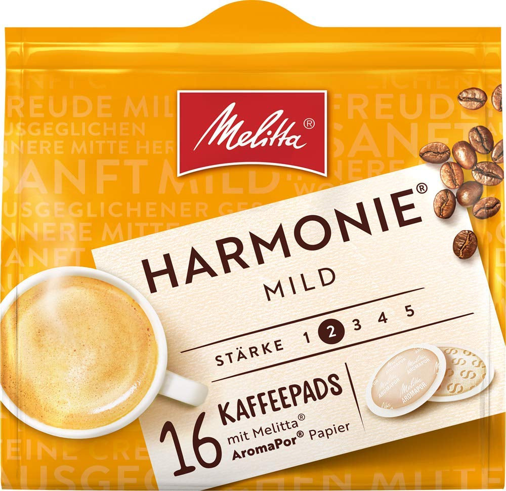 Melitta BellaCrema Intenso gemahlener Röstkaffee en Kaffee-Pads 10 x 16 Pads & Harmonie soft gemahlener Röstkaffee en Kaffee-Pads 10 x 16 Pads