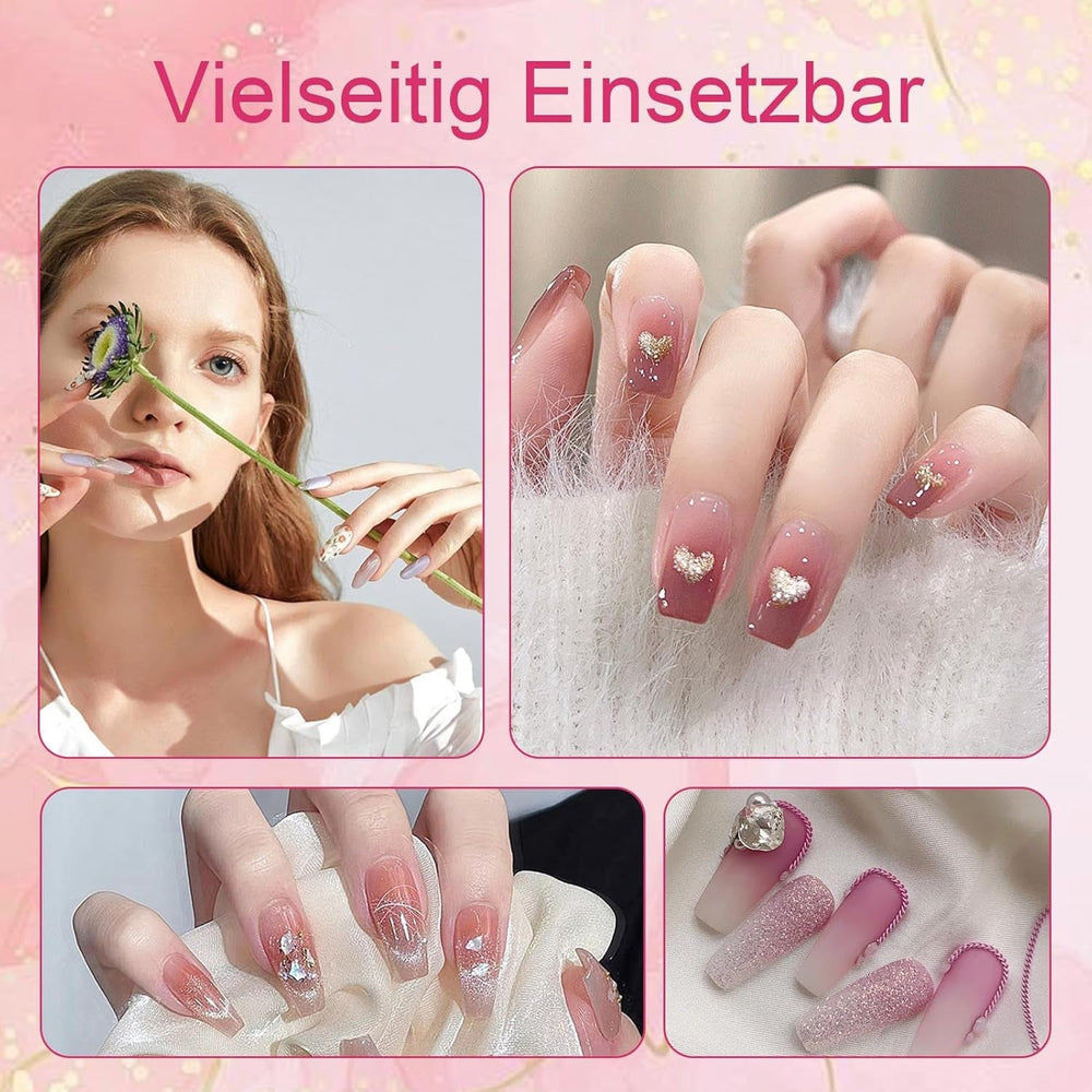 100 Stk Nail Art Schwamm Mit Metallgreifer, Nailart-Zubehör, Baby Boomer, Rendering-Werkzeuge Mit Greifer-Blöcken, Maniküre-Gradient Nail Art Schwamm, For Pinselset, Nägel, Nageldesign-Zubehör