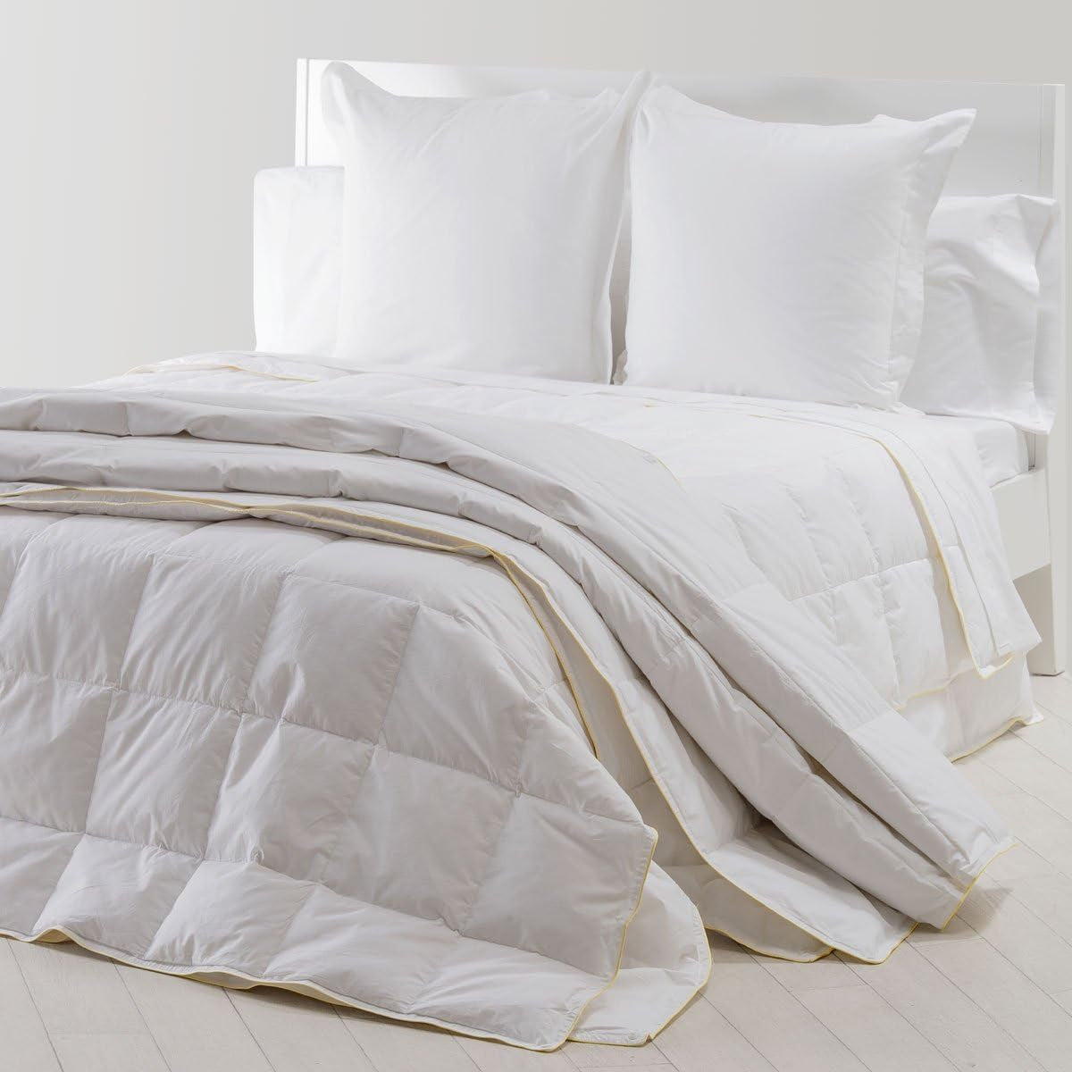 Sancarlos - Vivaldi, couette 4 saisons en duvet d'oie, 180 + 120 G/M², 220 X 220 Cm, blanc (blanc) Couettes et couettes Naty Shop
