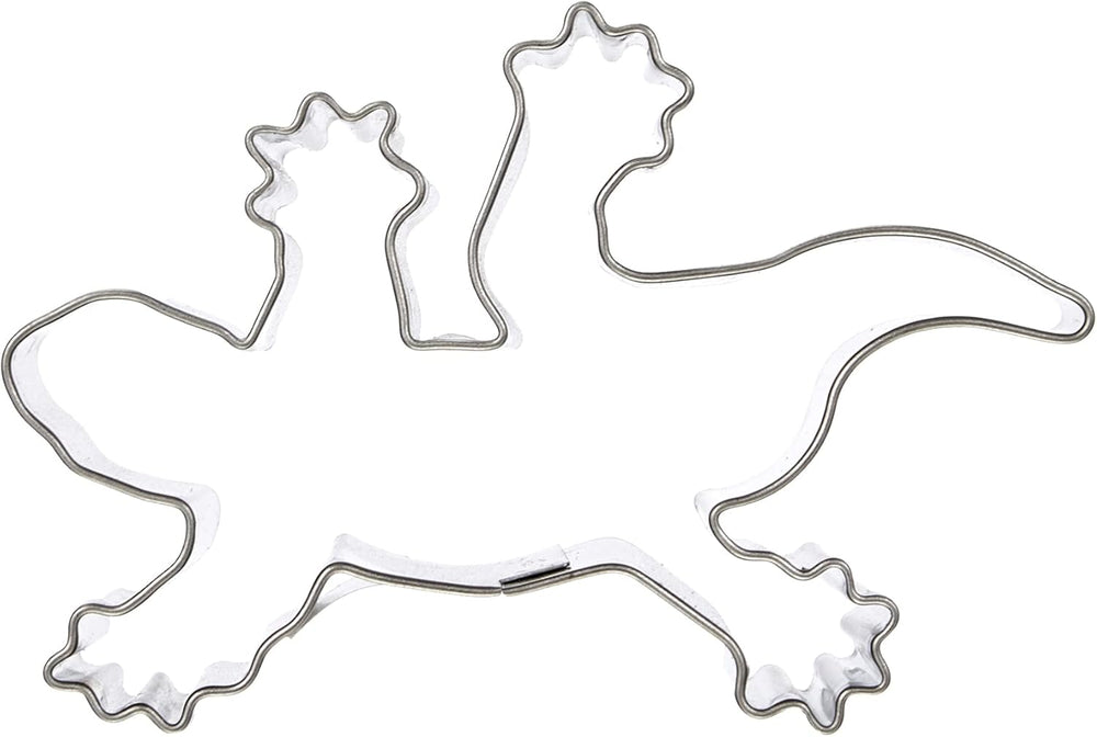 Boîte à biscuits Städter, acier inoxydable, lézard env. 7 cm, 7 x 4,5 x 2 centimètres, argent