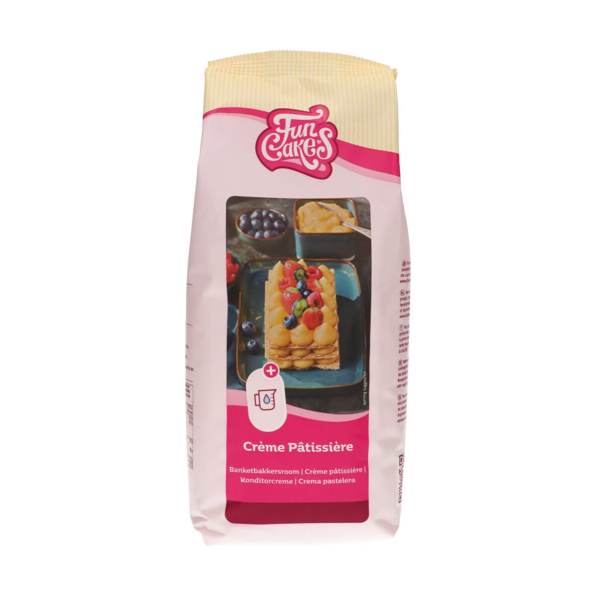 Funcakes Mix Für Crème Pâtissière, Einfach Zu Berübenen, Köstlicher Pudding Zum Füllen Von Kuchen, Cupcakes Und Anderen Leckereien, Nur Wasser Addenden, Halal., 1 Kg Mix pour la pâtisserie et la cuisine Naty Shop 1 Kg (1Er Pack) Vanille