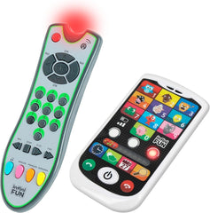 My Duo Téléphone High-Tech + Télécommande - 1 Télécommande Trilingue Français/Anglais/Espagnol et 1 Téléphone Ultra Réaliste - Jouet d'apprentissage multi-activités à partir de 12 ans Jouets Bebe Naty Shop