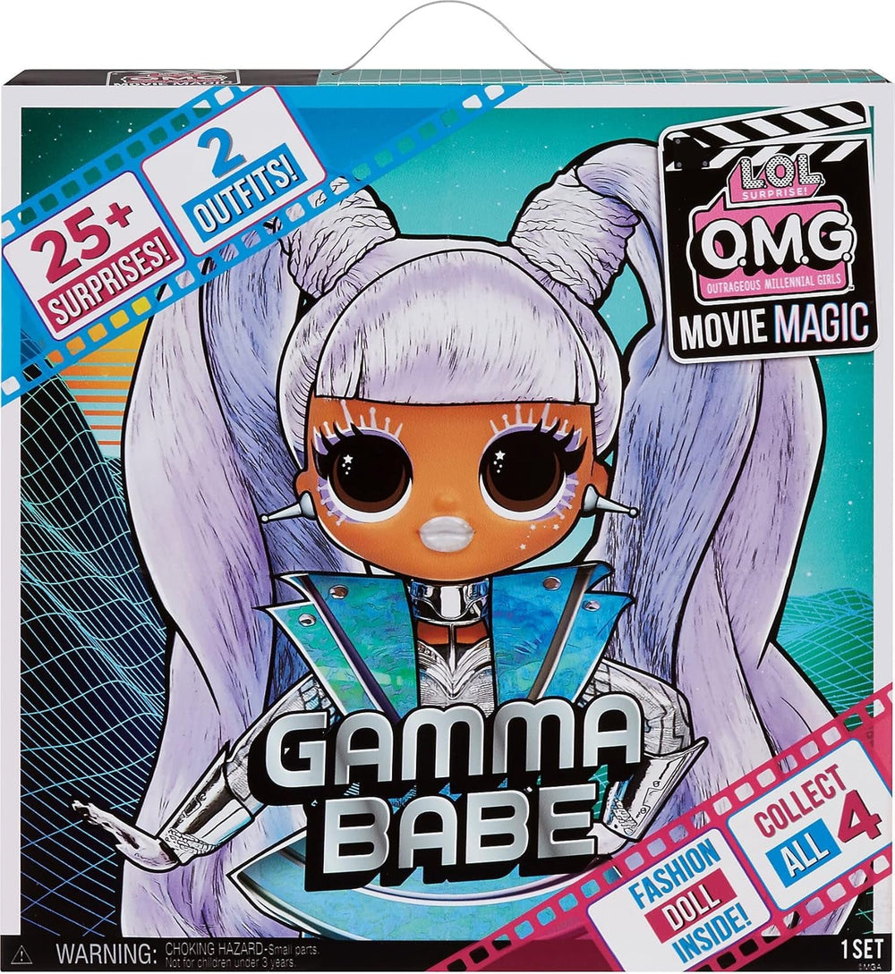 L.O.L. Surprise! 577898EUC OMG Movie Magic Gamma Babe-Modepuppe zum Sammeln mit 25 Überraschungen & Film/Theater-Spielset-Serie 1-Enthält Mode, Accessoires und mehr-Für Jungen und Mädchen ab 4 Jahren