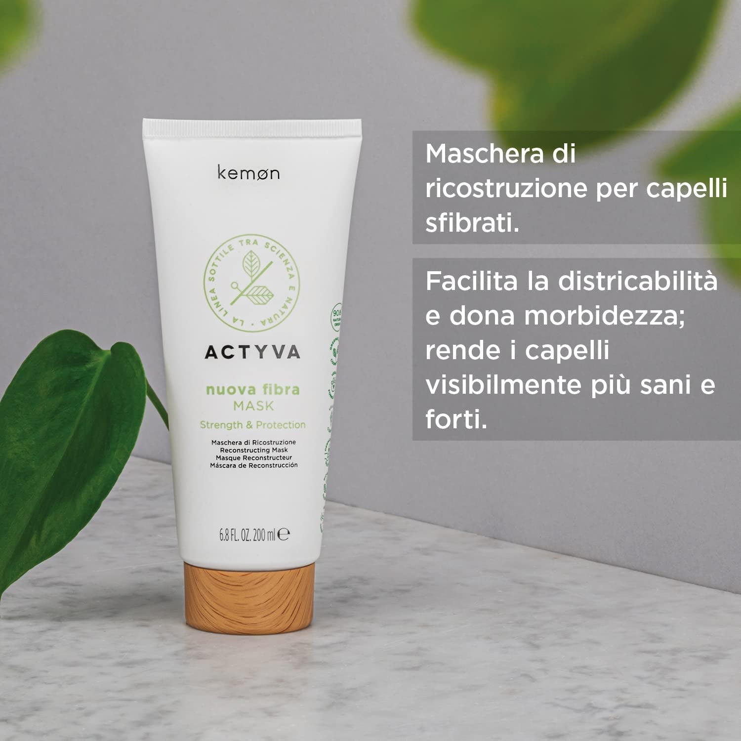 KEMON Actyva Nuova Fibra Mask 200 ml Masque capillaire Naty Shop