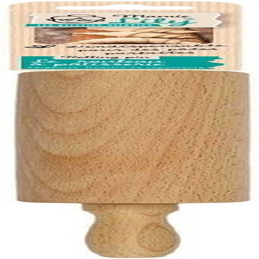 , KP5715, Rouleau à Pâtisserie en Bois, Ergonomique et Facile à nettoyer, idéal pour étaler la pâte et les biscuits, Dimensions 44,5 cm, Coloris Marron