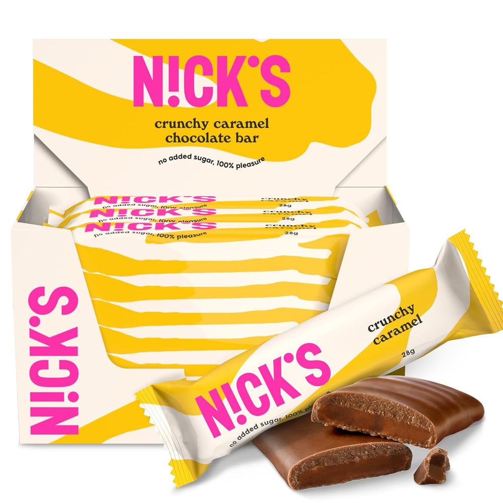 NICKS Keto Barres à la noix de coco, collations au chocolat et à la noix de coco, 175 calories, 2 glucides nets, sans sucre ajouté, sans gluten, bonbons à faible teneur en glucides (15 x 40 g)