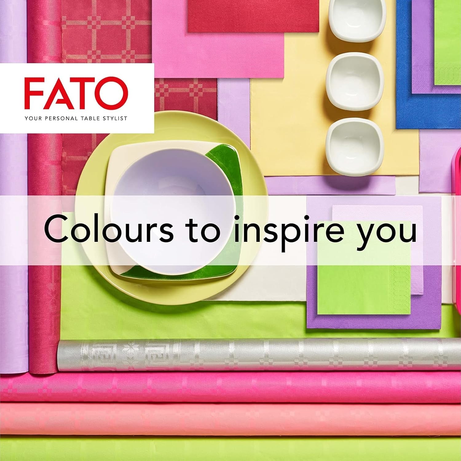 , Serviettes en papier jetables, idéales pour les déjeuners et buffets décontractés, paquet de 50 serviettes, taille 33 x 33, pliées en 4, 2 couches, gris, papier 100 % pure cellulose, certifié FSC