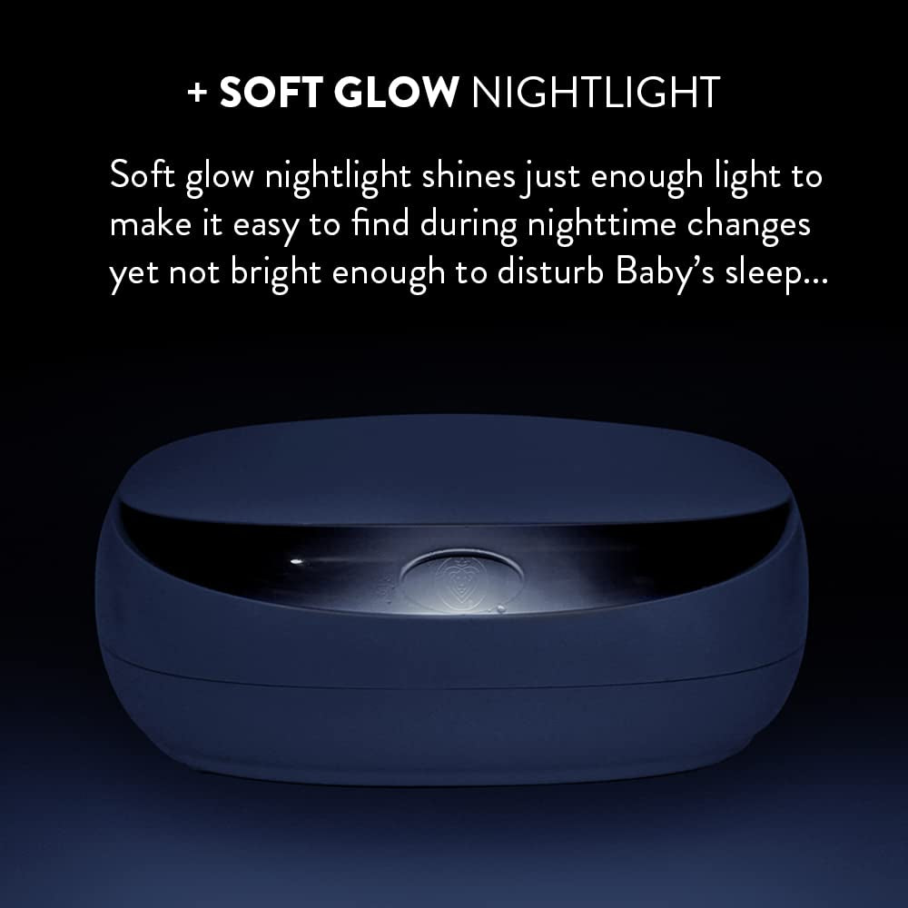 Prince Lionheart EVO Chauffe-lingettes pour bébé Lingettes humides jetables avec veilleuse chauffante Système Ever-Fresh (adaptateurs UE) 1 pièce (1 paquet)