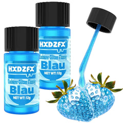 Paillettes liquides comestibles - 2 × 12 grammes Glitter Naty Shop Bleu