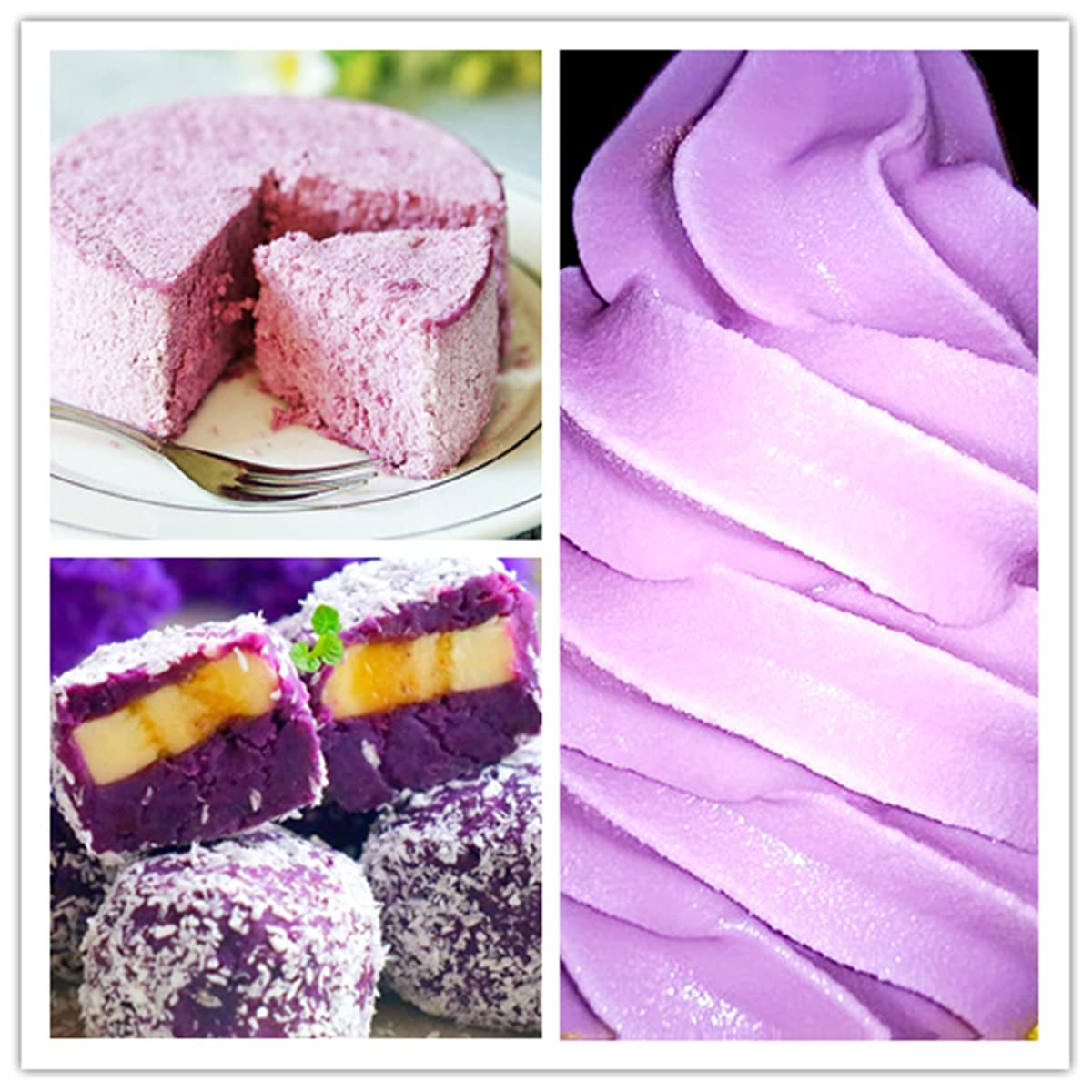 Poudre de patate douce violette, colorant alimentaire violet naturel, mélange de smoothie, ingrédients naturels, 100g