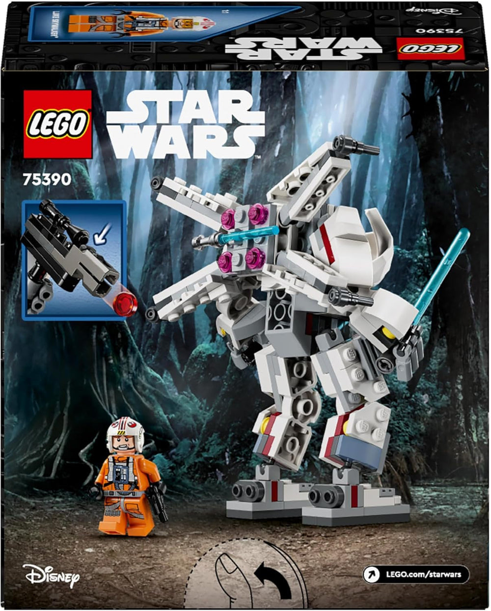 LEGO Star Wars Le X-Wing Mech de Luke Skywalker, briques à collectionner, action-aventure, idée cadeau pour garçons et filles créatifs à partir de 6 ans 75390 Jeux de construction Besuche den LEGO-Store